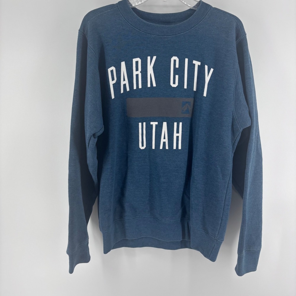 Park City Utah‎ Crewneck Sweatshirt Blue Small Pullover Long Sleeve